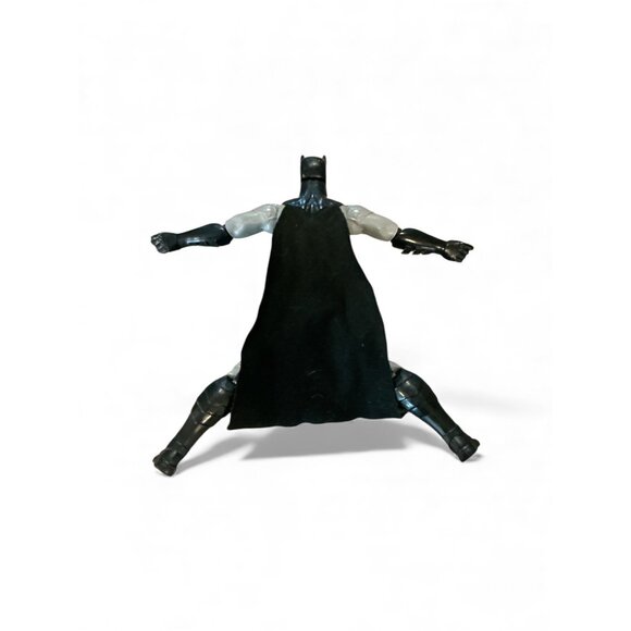 Batman Action Figure 12" Gray & Black With Cape Adjustable Arms & Legs - Picture 4 of 4